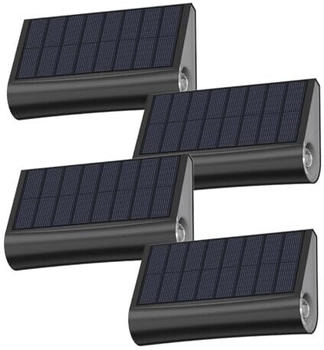 Lumisky 4 x Solar-LED-Wandleuchten, warmweiß, 4 x TWILY Höhe 6,3 cm (4x TWILY)