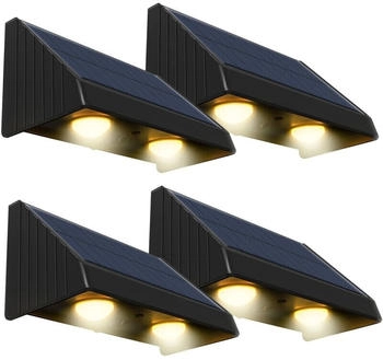 Lumisky 4 x Solar-LED-Wandleuchten, warmweiß, 4 x KYLA H6 cm (4x KYLA)