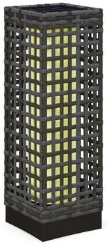 Outsunny Solarleuchte,, Grau, Kunststoff, LED integriert, 15.5x46x15.5 cm, Lampen & Leuchten, Au&szlig;enbeleuchtung (800000882012)