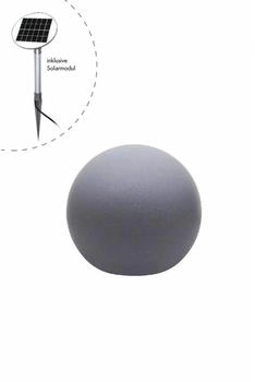 8 seasons Shining Globe Solar 60 cm grau Kugelleuchte (42442S)