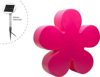 8 seasons 8 seasons - Motivleuchte Shining Flower Durchmesser 40 cm pink Solar (11132402S)