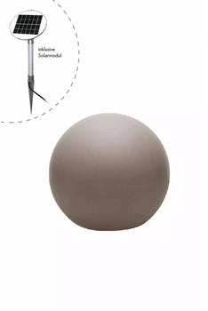 8 seasons Shining Globe Solar 30 cm taupe Kugelleuchte (42421S)