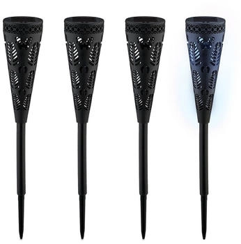 Relaxdays Gartenbeleuchtung, Solarlampen Set (IP44) (4052025974152)