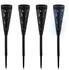 Relaxdays Gartenbeleuchtung, Solarlampen Set (IP44) (4052025974152)