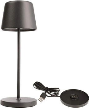 Deko-Light Outdoor LED Akku-Tischleuchte BUNDLE CANIS MINI, IP65 IK04, 2.3W 2200/2700K, mit Touch-Sensor + USB-Ladesockel, dunke (620209)