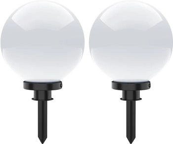 SellTec Kugellampe KIRA SET 2 SET Au&szlig;enleuchte, IP44 Kugellampe opal Garten, Outdoor, Terrasse 19222-16-2, 19223-16-2, 19224-16-2, 19225-16-2