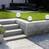 SellTec Kugellampe KIRA SET 2 SET Außenleuchte, IP44 Kugellampe opal Garten, Outdoor, Terrasse 19222-16-2, 19223-16-2, 19224-16-2, 19225-16-2