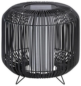 Dehner LED Solarleuchte Solar-Laterne Bari, &Oslash; 30 cm, Kunststoff/Metall, Warmwei&szlig;, warmwei&szlig;es Licht, Schutzart IP44, Farbe anthrazit
