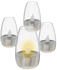 Spetebo Mini Solar Garten LED Tischlampe 10 x 6 cm - 4er Set - Outdoor Deko Leuchte warm weiß - Garten Balkon Terrasse Beleuchtung für Außen