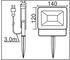Trango Gartenstrahler 20 Watt warm-weiß 2700K (3081)
