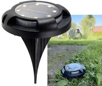ChiliTec LED Solar Bodenleuchte "SGL604" IP65, 600mAh Akku (23409)