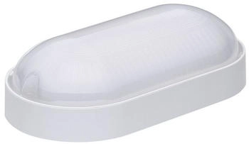 Oktaplex LED Deckenleuchte Base IP65, 9W 800lm, LED fest verbaut, Neutralweiß, LED Ovalleuchte weiß Kellerleuchte Kellerlampe, Weiß, Oval