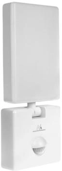 Maclean Wandleuchte Wandlampe Außenlampe LED Bewegungsmelder Weiß,IP65,10W,800lm,4000K [EEK: F] (MCE516 W) – Maclean Wandleuchte Wandlampe Außenlampe LED Bewegungsmelder Weiß,IP65,10W,800lm,4000K [EEK: F] (MCE516 W) für optimale Sicherheit