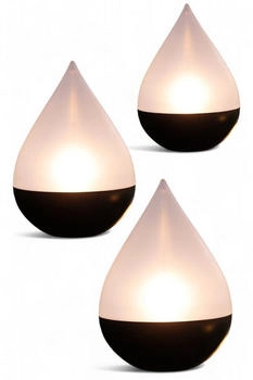 Arnusa Solarleuchte Solarlampe Tropfen 3er Set LED Gartenlampe zum h&auml;ngen oder Stellen Solar Tischleuchte H&auml;ngeleuchte warm-wei&szlig; (3er Tropfen Set)