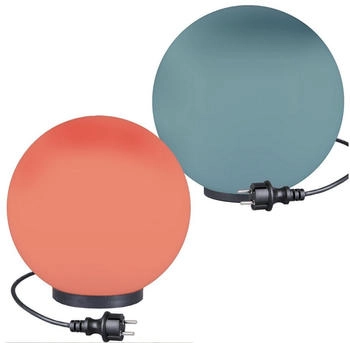 Home4Living RGB Kugelleuchten 2er Set Ø 30/40cm Kugellampen Außenleuchte Garten Lampe LED