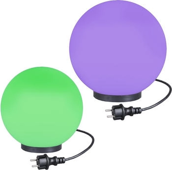 Home4Living Kugellampen RGB Kugelleuchten 2er Set Ø 25/30cm Garten Lampen LED