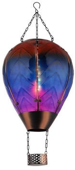 Globo LED Solarleuchte, Hei&szlig;luftballon-Design, Feuer-Effekt, IP44 (144822)