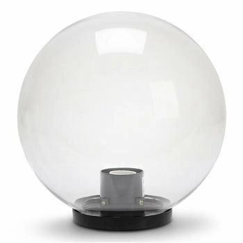 Velamp Au&szlig;enleuchte Mast, 250mm, E27 Fassung, LED kompatibel, Wasserdicht IP44, f&uuml;r G&auml;rten, Parks, Eigentumswohnungen, Terrassen, Transparent (SPH255)