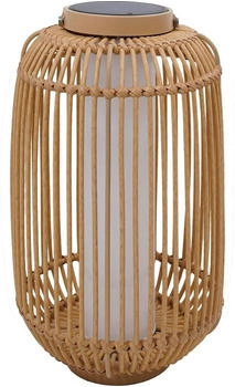 Lumisky Solarlaterne, Braun, Naturmaterialien, LED integriert, 31x60x31 cm, Lampen & Leuchten, Außenbeleuchtung, Solarleuchten (800000916603)