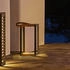 Lumisky Solarlaterne, Schwarz, Metall, LED integriert, 20x35x20 cm, Lampen & Leuchten, Außenbeleuchtung, Solarleuchten (800000916614)
