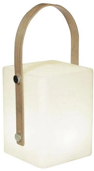 Lumisky Led-Laterne, Hellbraun, Holz, LED integriert, 12x27x12 cm, Lampen & Leuchten, Außenbeleuchtung (800000856229)