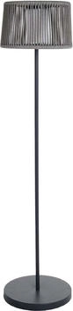 Lumisky Solar-Stehleuchte aus Polyrattan, grau, LED, warmweiß, Höhe 145 cm (SOLEO)