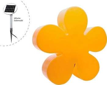 8 seasons 8 seasons - Motivleuchte Shining Flower Durchmesser 40 cm gelb Solar (11132407S)