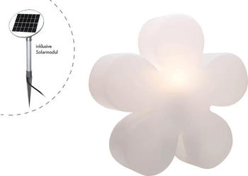 8 seasons Shining Flower LED Solar- / Dekoleuchte, &Oslash;: 40 cm wei&szlig;, 32404S