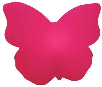 8 seasons Shining Butterfly Solar LED Deko-Lampe Schmetterling 40 cm (pink), inkl. Solarmodul und Leuchtmittel in warmweiß, Dekoleuchte Outdoor (32700S)
