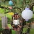 Relaxdays LED Laterne Sturmlaterne LED, Kupfer, Kupfer Transparent