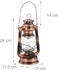Relaxdays LED Laterne Sturmlaterne LED, Kupfer, Kupfer Transparent