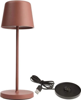 Deko-Light Outdoor LED Akku-Tischleuchte BUNDLE CANIS MINI, IP65 IK04, 2.3W 2200/2700K, mit Touch-Sensor + USB-Ladesockel, terra (620204)