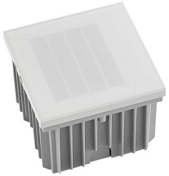 Arcchio Wandleuchte Zamo, dimmbar, LED-Leuchtmittel fest verbaut, warmwei&szlig;, Modern, Aluminium, Glas, wei&szlig;, 1 flammig, inkl. Leuchtmittel