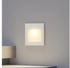 Arcchio Wandleuchte Zamo, dimmbar, LED-Leuchtmittel fest verbaut, warmweiß, Modern, Aluminium, Glas, weiß, 1 flammig, inkl. Leuchtmittel