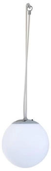 Spetebo LED Solarleuchte Premium Solar LED H&auml;ngeleuchte - &Oslash; 20 cm / 4 LED, Einschaltautomatik, LED, warmwei&szlig;, Garten Deko Lampe zum H&auml;ngen (3271)