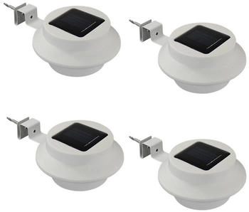HAC24 HAC24 4x Solar Dachrinnenleuchte Dachrinnenlampe Dachrinnen Lampe Licht Regenrinne Solarlampe Solarleuchte Beleuchtung Aussenlampe (170334619)