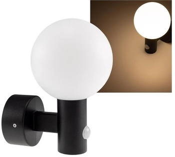 ChiliTec Wandleuchte IP65 15W mit Bewegungsmelder Licht Warmweiß 3000k Schwarz (23794)