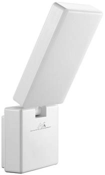 Maclean Wandleuchte Wandlampe Au&szlig;enlampe Gartenlampe LED Wei&szlig; IP65, 10W, 700lm, 4000K [EEK: G] (MCE514 W)
