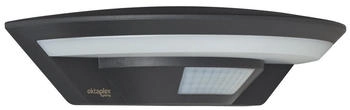 Oktaplex LED Außenwandleuchte mit Bewegungsmelder IP54 230V Wandlampe 3000K warmweiß LED Aussenlampe anthrazit (17083.3K)