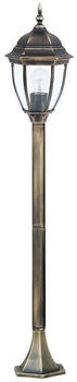 Rabalux 8385 Toronto Wegeleuchte, Metall, E27, antik-gold, 20.5 x 20.5 x 113 cm (8385n)
