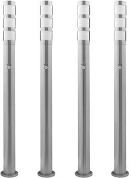 Grafner Bundle 4x XXL Edelstahl-Wegleuchte mit Bewegungsmelder 137S11PIR (4x 14514) (15112)