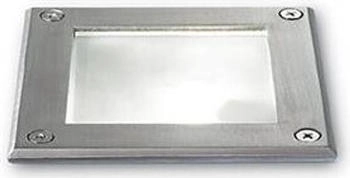 IDEAL LUX Gartenbeleuchtung, PARK Einbauleuchte G9 dimmbar Stahlfarben IP54 117881 (G9, IP54)
