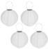 HAC24 4er Set Solar LED Lampion Party Garten Laterne ø 20cm Weiß Deko Lampenschirm Lampe Kugel Gartenlampion (164952954)