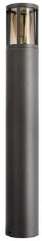 Deko-Light Pollerleuchte Facado II rund get&ouml;nt 650mm 1xE27 IP65 Grau (730499)
