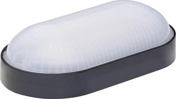 Oktaplex LED Ovalleuchte mit Durchgangsverdrahtung Base 9W 800lm IP65 Neutralweiß schwarz