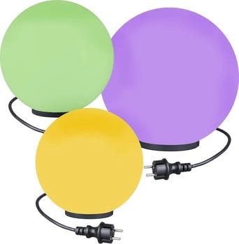 Home4Living Kugelleuchten Kugellampen RGB 3er Set Ø 30/40/50cm Außenleuchte LED Garten Lampe