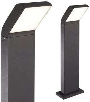 Maxkomfort LED Außenleuchte schwarz Außenlampe Wandleuchte Standleuchte Aluminium Wegeleuchte 1504-800 Standleuchte (MA-1504-800)