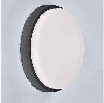 Maxkomfort max K O M F O R T LED Außenwandleuchte IP54 15W rund schwarz 4000K 1100 Lumen Aussenleuchte Wandlampe Wandleuchte ALMAZ (ST73B-ALMAZ-BK)