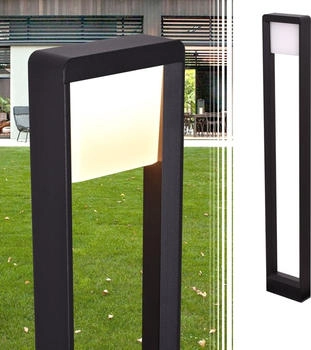 Maxkomfort LED Aussenstandleuchte Schwarz Modern 6W 320 Lumen Aluminium Warmweiß 3000K 65cm 1594-800 MADERA (MA-1594-800)