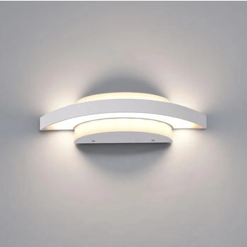 Maxkomfort LED Außenwandleuchte DINA KH-1753-WH, Weiß, 7W, 3000K, IP44